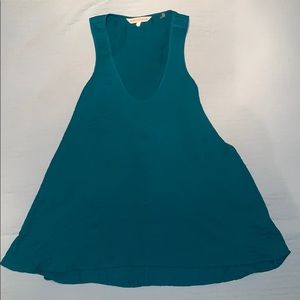 Rebecca Taylor teal cross-back tank